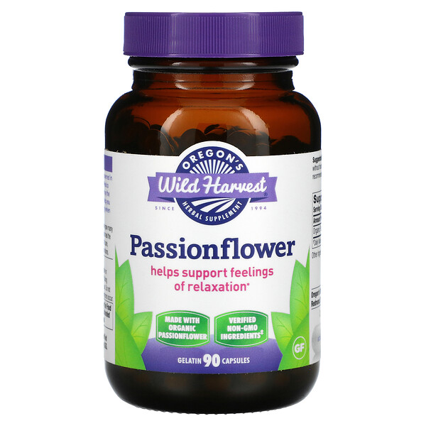 Passionflower, 90 Gelatin Capsules