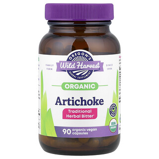 Oregon's Wild Harvest, Organic Artichock, Bio-Artischocke, 90 vegane Bio-Kapseln (300 mg pro Kapsel)