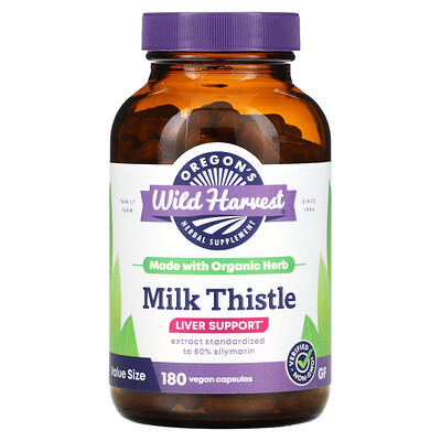 

Oregon's Wild Harvest Milk Thistle 180 Vegan Capsules