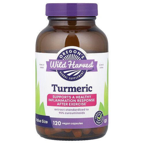 Oregon's Wild Harvest Turmeric, 120 Vegan Capsules