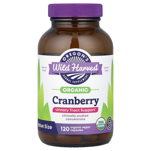 Oregon's Wild Harvest Organic Cranberry, 120 Organic Vegan Capsules