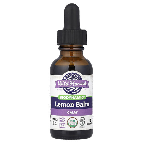 Oregon's Wild Harvest Biodynamic®, Lemon Balm, Calm, 1 fl oz (30 ml)