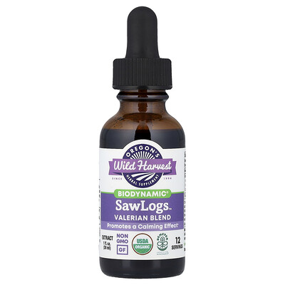 Oregon's Wild Harvest, Biodynamic®, SawLogs™, Mezcla de valeriana, 30 ml (1 oz. líq.)