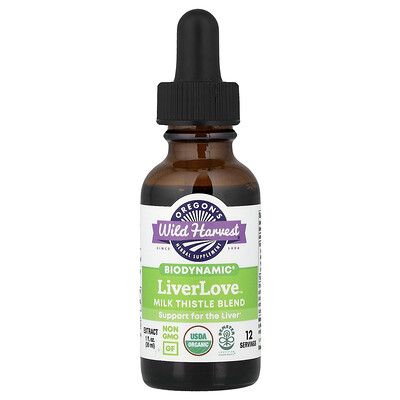 Oregon's Wild Harvest, LiverLove™, Biodynamic®, Mezcla de cardo mariano, 30 ml (1 oz. líq.)