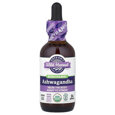 Oregon's Wild Harvest, Biodynamic®, Extracto de ashwagandha, 59 ml (2 oz. líq.)