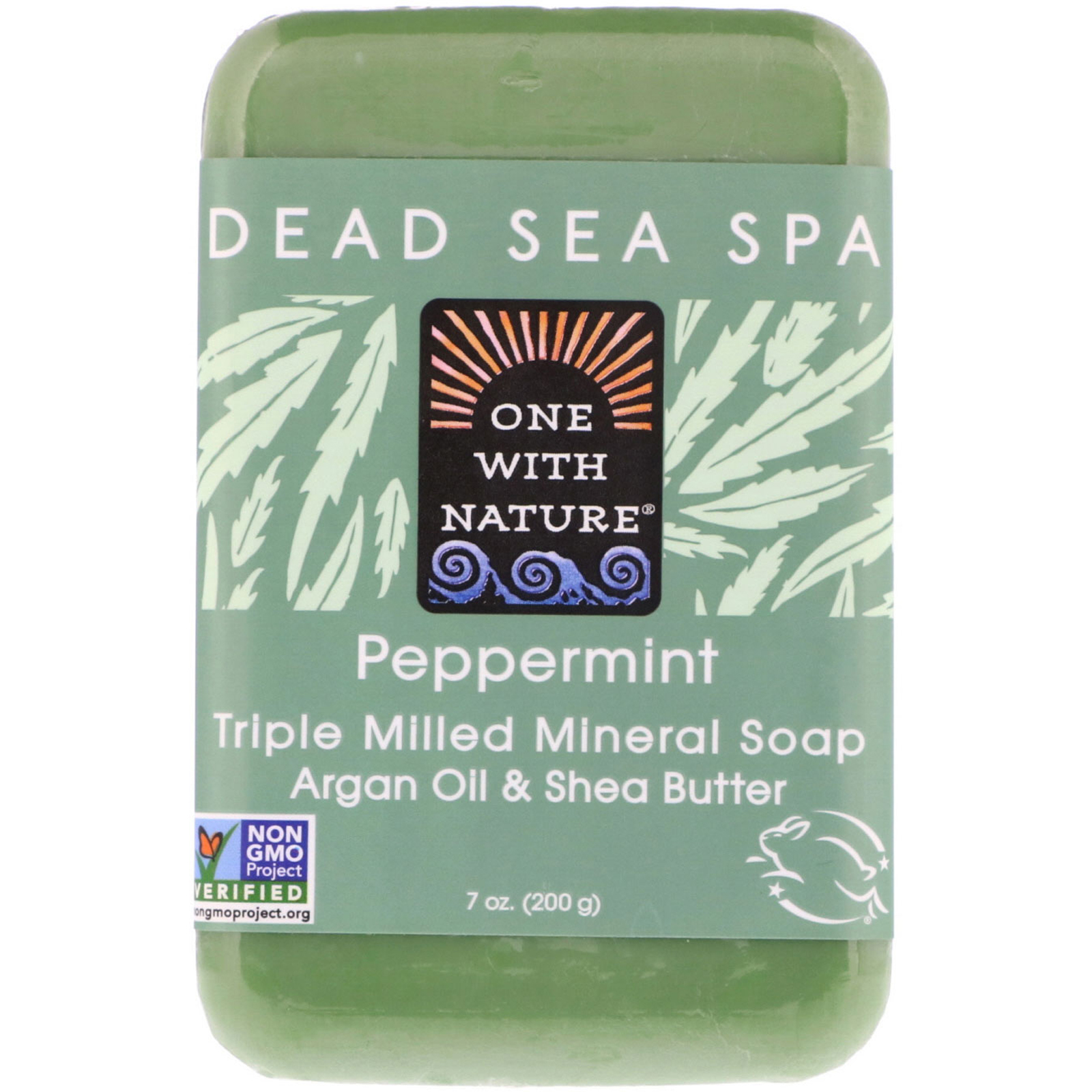 One with Nature bar soap peppermint (893455000059)