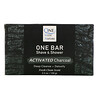 One with Nature, One Bar, Shave & Shower, Activated Charcoal, 3.5 oz (100 g)