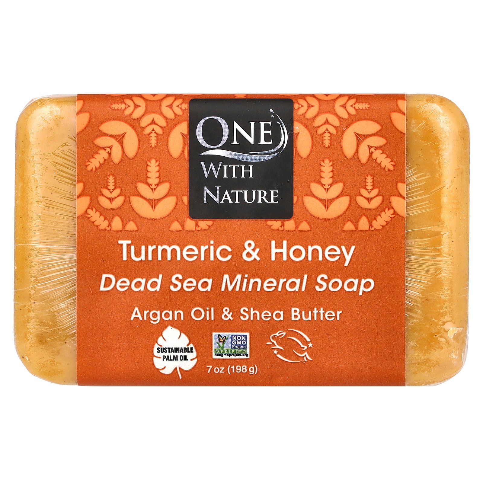 Totes Meer Mineral Seife, Kurkuma & Honig, 7 oz (198 g) - Bild 1 von 3