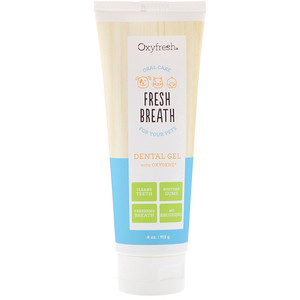Отзывы о Oxyfresh, Fresh Breath, Pet Dental Gel with Oxygene, 4 oz (113 g)