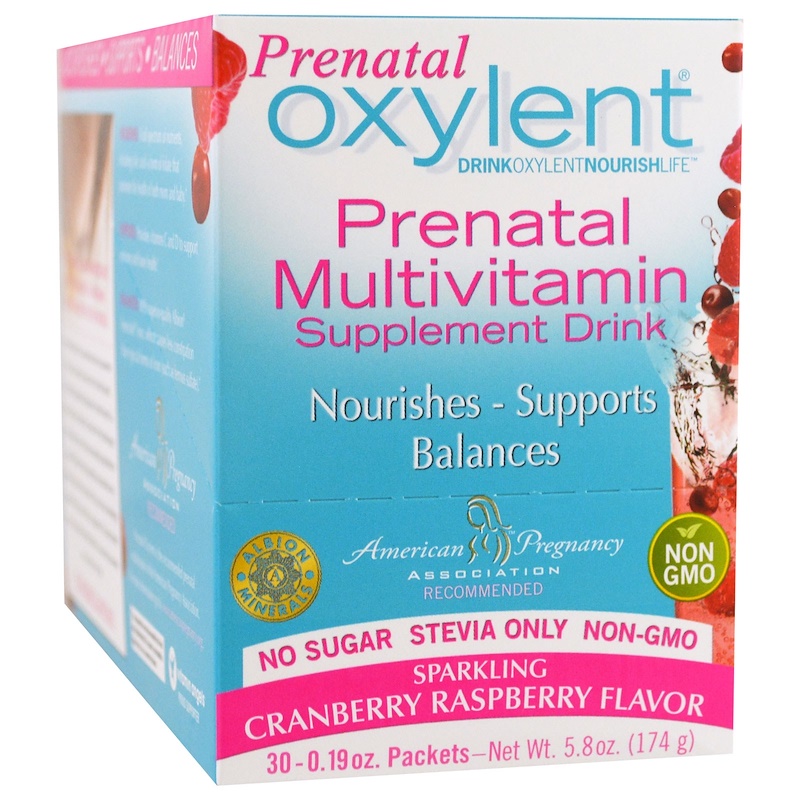 Vitalah, Oxylent, Prenatal Multivitamin Supplement Drink, Sparkling