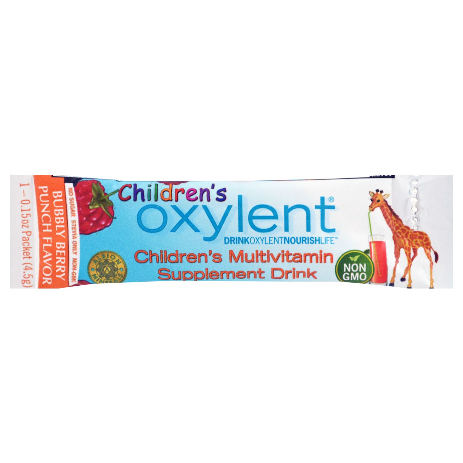 Vitalah, Children's Oxylent,Multivitamin Supplement Drink, Bubbly Berry