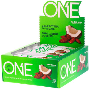 О Е, ONE Bar, Almond Bliss, 12 Bars, 2.12 oz (60 g) Each отзывы покупателей
