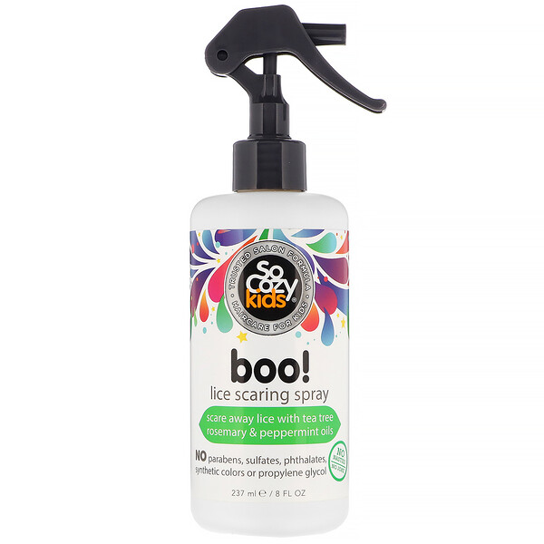 Kids, Boo!, Spray repelente de piojos para niños, 237 ml (8 oz. líq.)