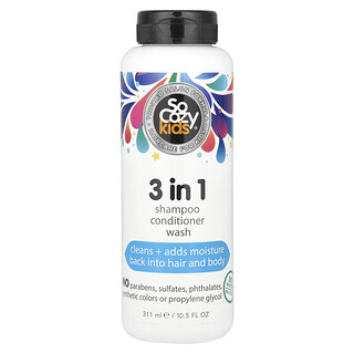 SoCozy, Kids, 3 in 1 Shampoo Conditioner Wash, 10.5 fl oz (311 ml)