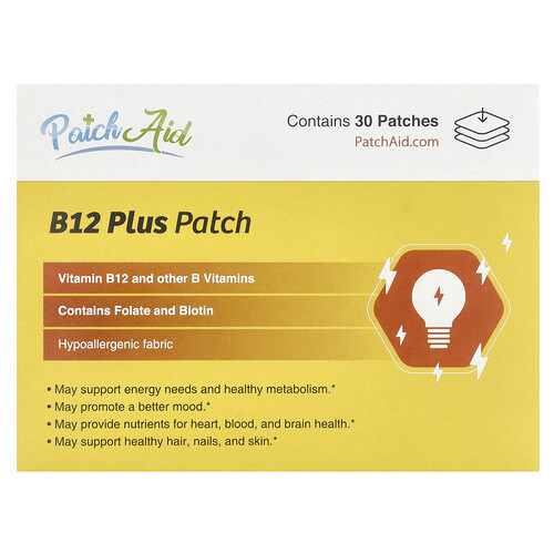 Patchaid B12 Plus Patch, 30 Patches
