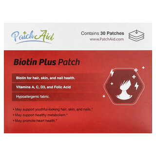 باتش ايد‏, لاصقة Biotin Plus ، ، 30 لاصقة