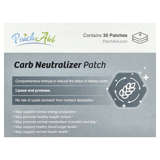 PatchAid, Carb Neutralizer Patch, 30 Patches