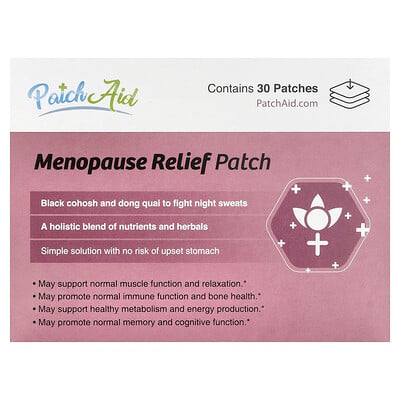 Product Image for PatchAid, Menopause Relief Patch, 30 Patches