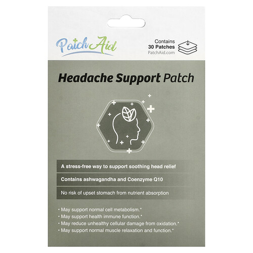 PatchAid, Hodepineplaster, 30 plaster