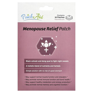 PatchAid, Plastry łagodzące objawy menopauzy, 30 plastrów