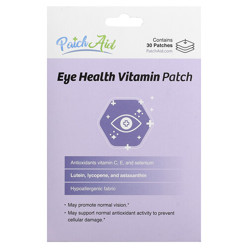 PatchAid, Eye Health Vitamin Patch, Vitamin-Pflaster für die Augengesundheit, 30 Pflaster