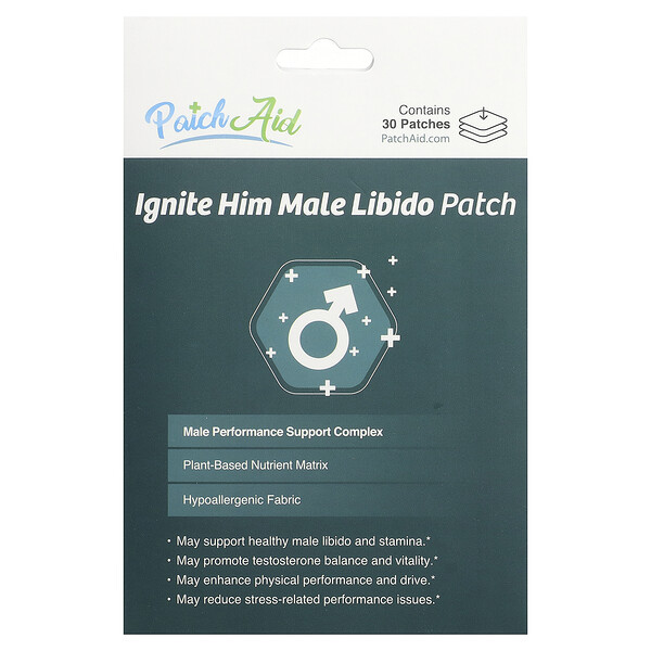 PatchAid Ignite Him Male Libido Patch, 30 Patches