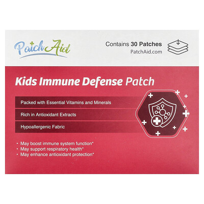 Product Image for PatchAid, Kids Immune Defense Patch, 30 Patches