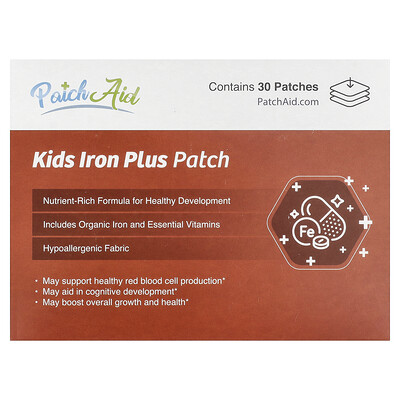 PatchAid, Parches Iron Plus para niños, 30 parches
