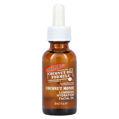 

Palmer's, Coconut Oil Formula with Vitamin E, Coconut Monoi Luminous Hydration Facial Oil, 1 fl oz (30 ml)