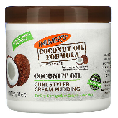 Palmer's Curl Styler Cream Pudding, Coconut Oil, 14 oz (396 g)