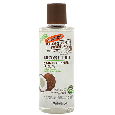 Palmer's Coconut Oil Formula, сыворотка для разглаживания волос, 178 мл (6 жидких унций)