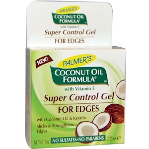 Отзывы о Палмерс, Coconut Oil Formula, Super Control  Gel, For Edges, 2.25 oz (64 g)