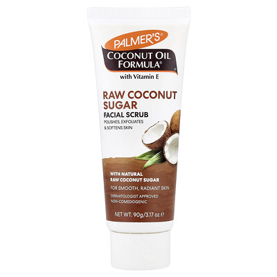 Palmer's, Coconut Oil Formula®, With Vitamin E, Raw Coconut Sugar Facial Scrub, 3.17 oz (90 g)