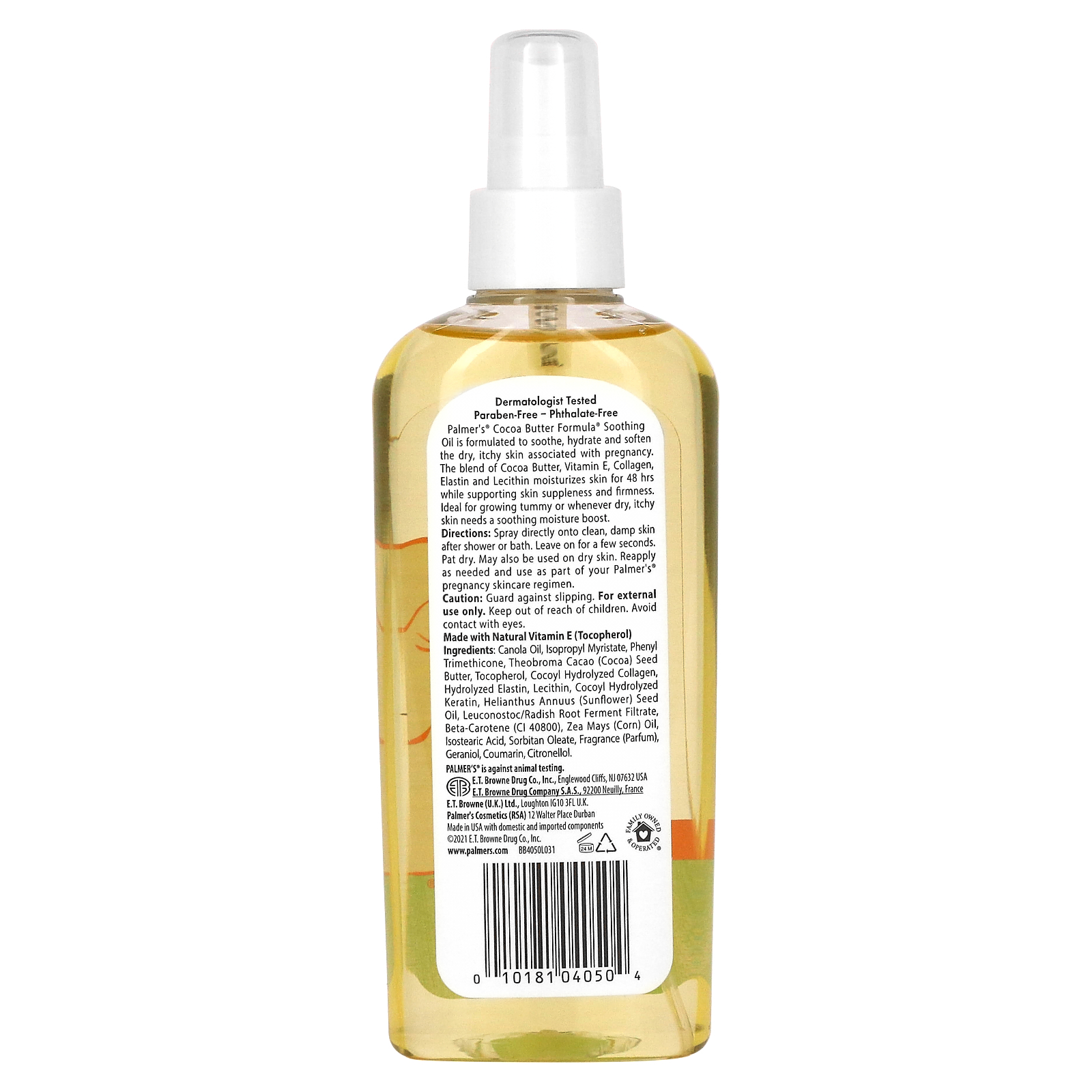 Palmers, Cocoa Butter Formula with Vitamin E, Soothing Oil for Dry
