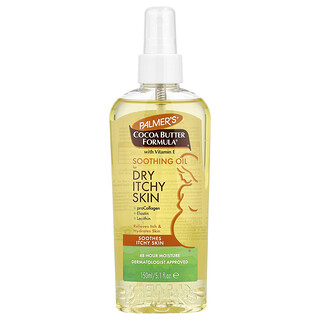 بالمرز‏, Cocoa Butter Formula®‎ الغنية بفيتامين هـ، زيت مهدئ، للبشرة الجافة والمصابة بالحكة، 5.1 أونصات سائلة (150 مل)