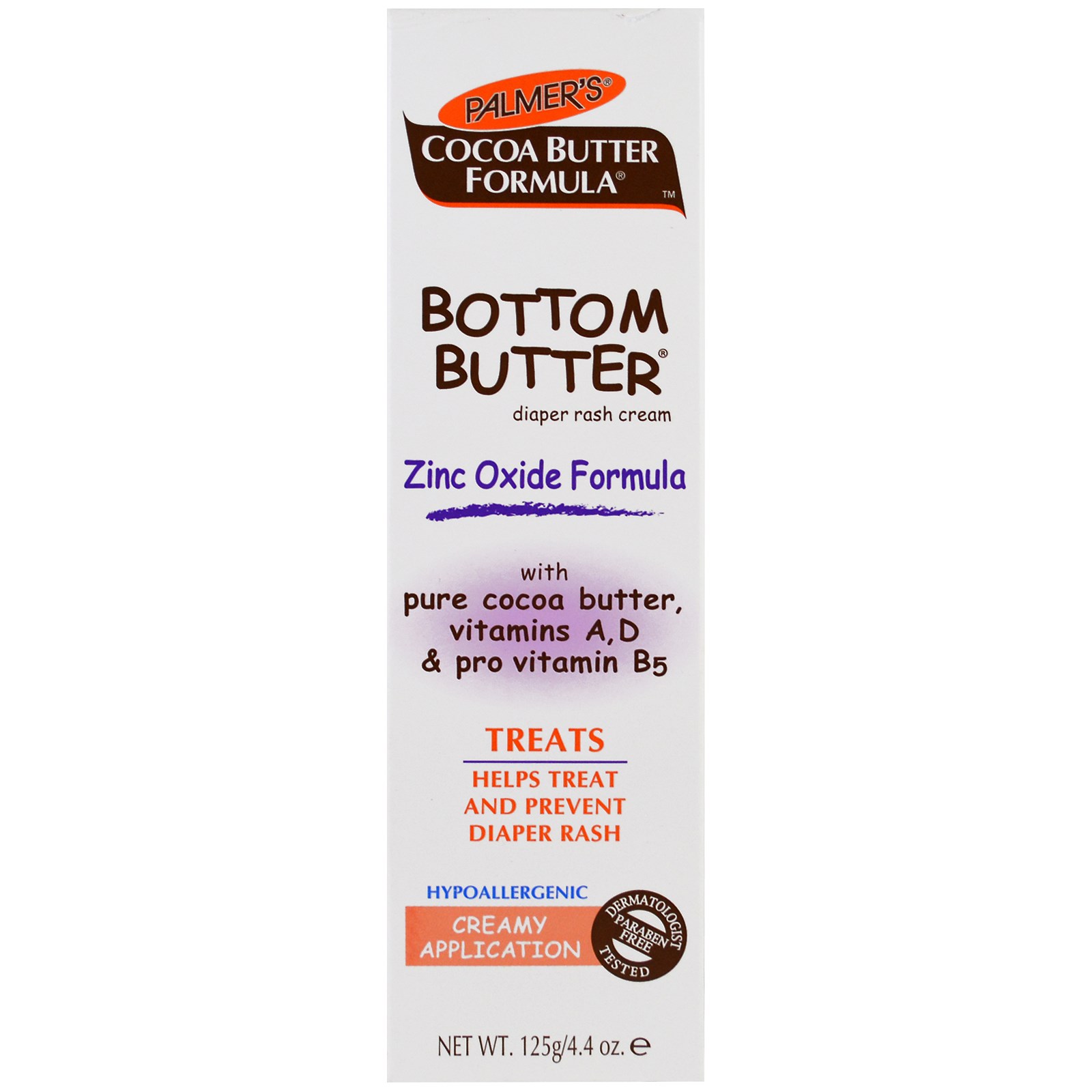 Palmer's, Cocoa Butter Formula, Bottom Butter, Diaper Rash Cream, 4.4