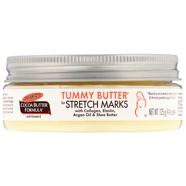 Palmer's, Π€ΠΎΡΠΌΡΠ»Π° Ρ ΠΊΠ°ΠΊΠ°ΠΎ-ΠΌΠ°ΡΠ»ΠΎΠΌ, ΠΌΠ°ΡΠ»ΠΎ Π΄Π»Ρ ΠΆΠΈΠ²ΠΎΡΠ° Tummy Butter, ΠΏΡΠΎΡΠΈΠ² ΡΠ°ΡΡΡΠΆΠ΅ΠΊ, 125 Π³ (4,4 ΡΠ½ΡΠΈΠΈ)