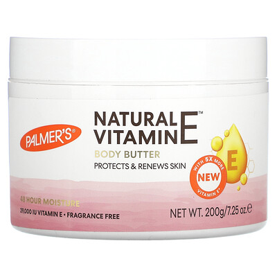 

Palmer's, Natural Vitamin E Body Butter, Fragrance Free, 7.25 oz (200 g)