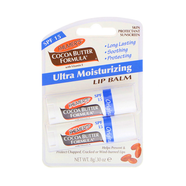 Palmer's, Ultra Moisturizing Lip Balm, SPF 15, Original , 2 Pack, 0.30 oz (0.8 g)
