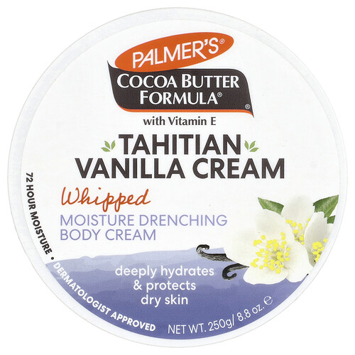 Palmer's, Cocoa Butter Formula® mit Vitamin E, feuchtigkeitsspendende Körpercreme, Tahitianische Vanille, 250 g (8,8 oz.)