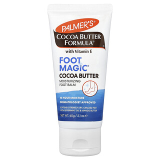 Palmer's, Cocoa Butter Formula® con vitamina E, Foot Magic®, Bálsamo humectante para los pies, 60 g (2,1 oz)