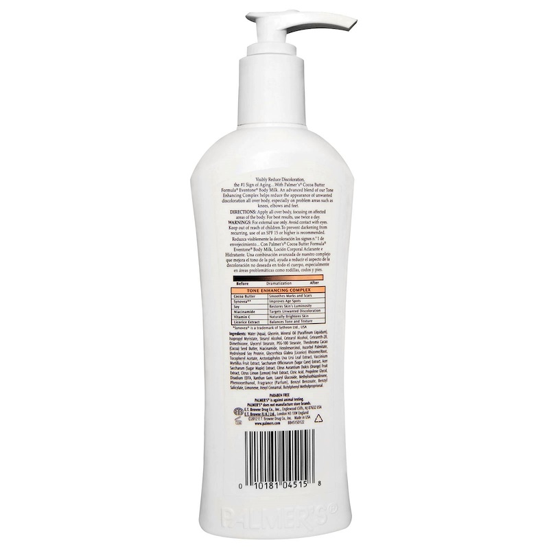 Palmer's, Cocoa Butter Formula, Eventone Body Milk, 8.5 fl oz (250 ml