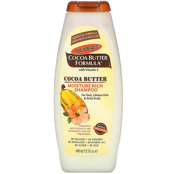 Palmer's, Cocoa Butter Formula, средство с маслом какао и витамином Е, увлажняющий шампунь, 400 мл (13,5 жидк. унции)