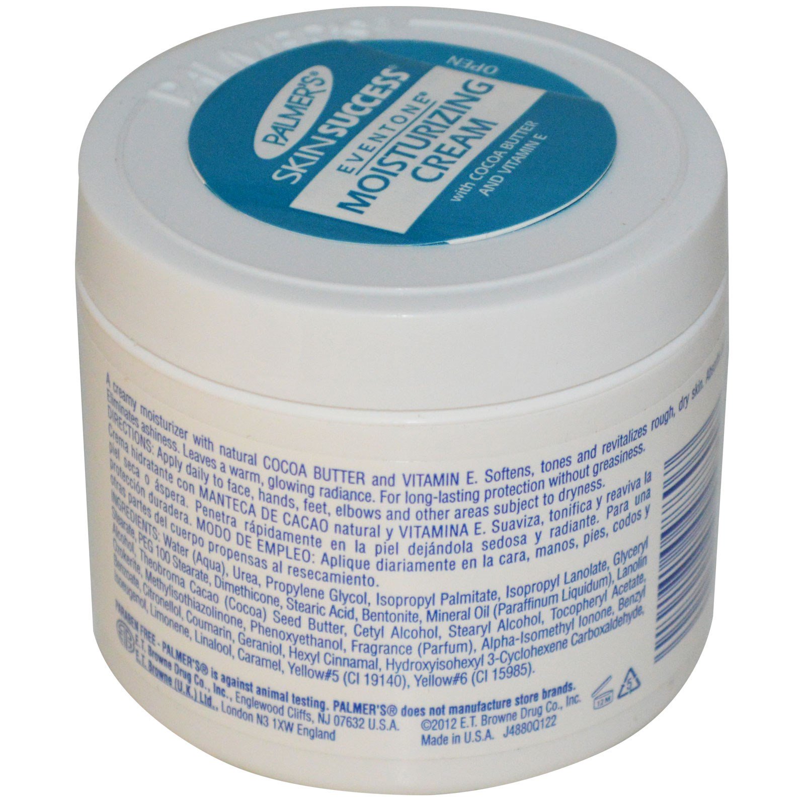 Palmer's, Skin Success, Eventone Moisturizing Cream with Cocoa Butter