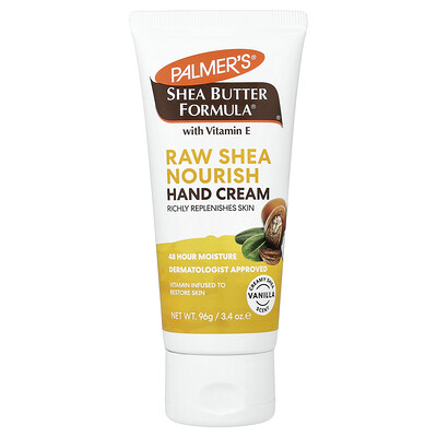 Palmer's, Shea Butter Formula® con vitamina E, Crema para manos, Vainilla, 96 g (3,4 oz)