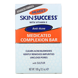Palmer's, Skin Success® 方剂学使用复方祛痘洗脸皂，3.5 盎司（100 克）