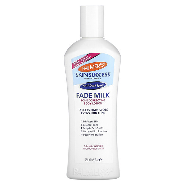 Palmers, Skin Success, 비타민E 함유, 페이드 밀크, 톤 코렉팅 바디 로션, 250ml(8.5fl oz)