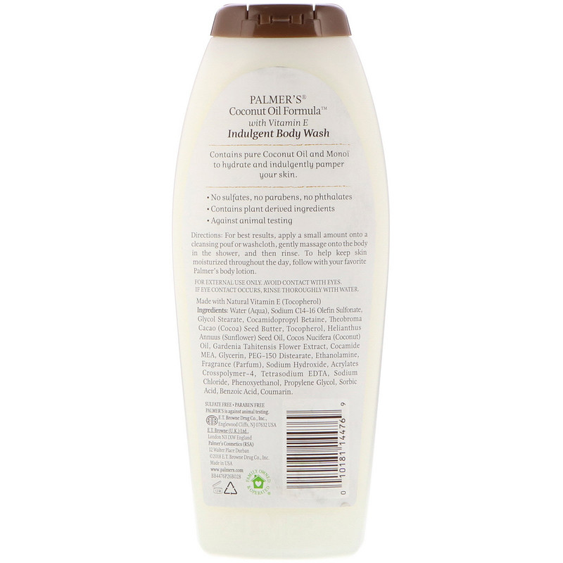 Palmer's, Coconut Oil Formula, Indulgent Coconut Oil Body Wash with