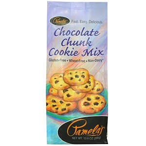 Pamela's Products, Смесь для приготовления печенья с кусочками шоколада, 13,6 унций (386 г)