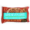 Pamela's Products, Whenever Bars, Aveia, Cranberry e Amêndoas, 5 Barras, 1,41 oz (40 g) Cada